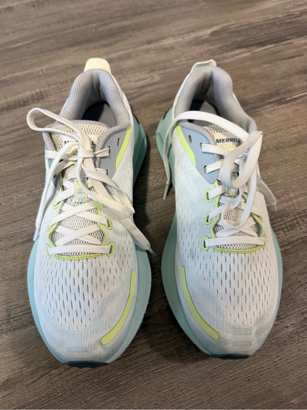 Merrell Morphlite Light Blue Athletic Running Shoes - Picture 4 of 8
